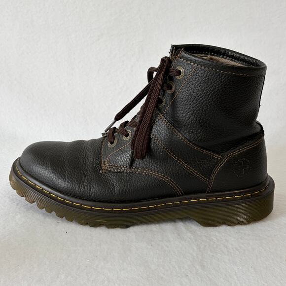 Dr. Martens Roseland Combat Boots Men’s 10 Brown Pebbled Leather Lace Up main image 9